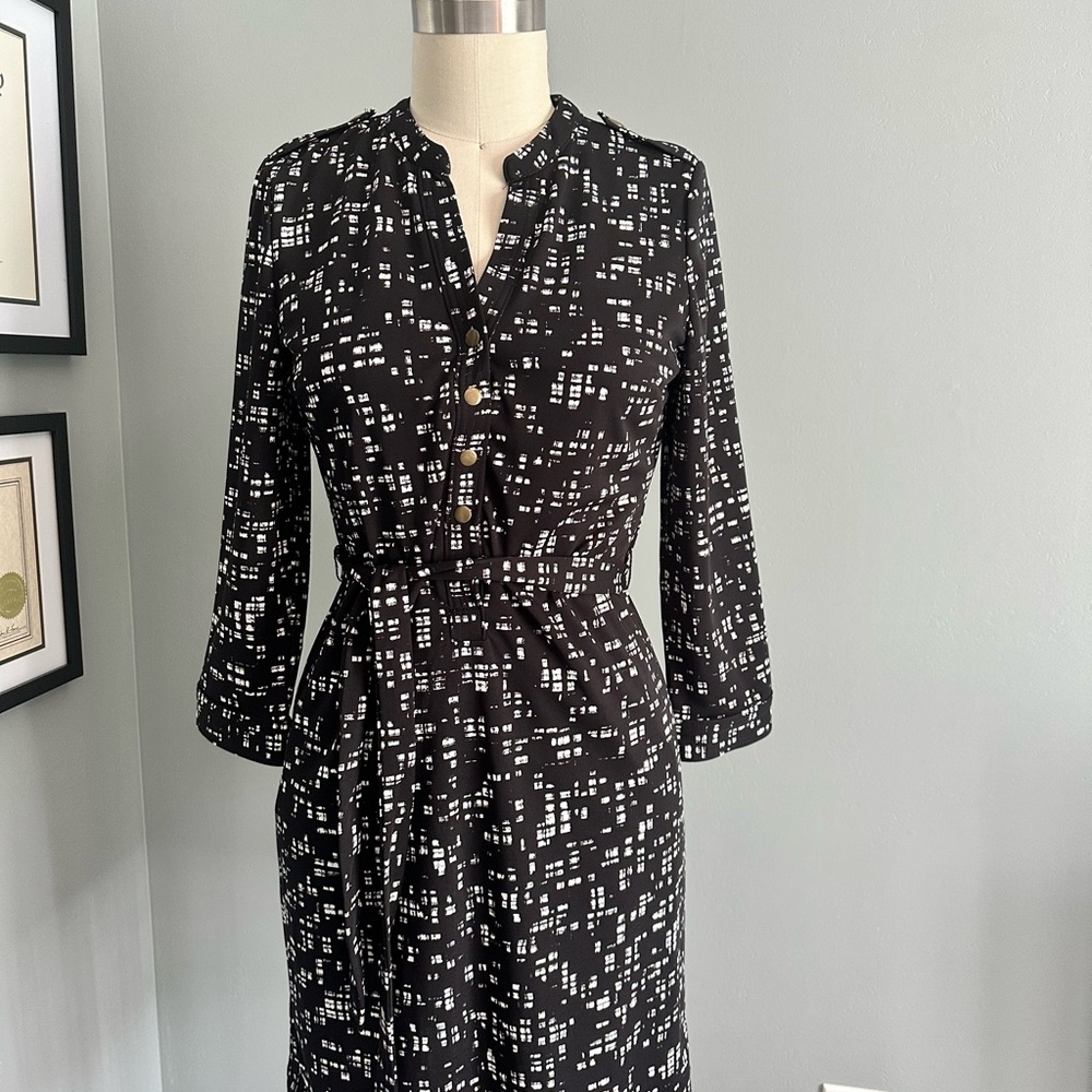 Limited Black and White Patterned Dress